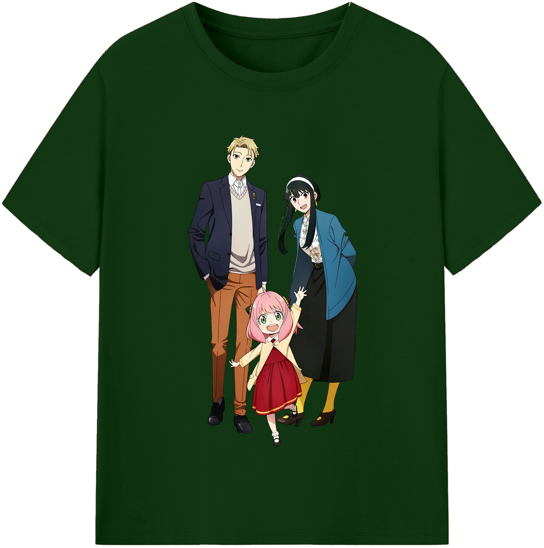 （画像用） SPY×FAMILY间谍家家酒 綿100％半袖Tシャツ（フロントプリント）